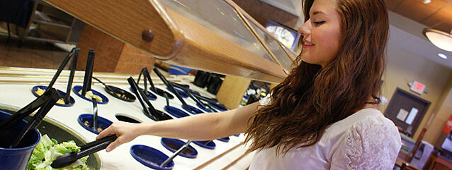 Cazenovia College Student at Hubbard Hall Dining Hall