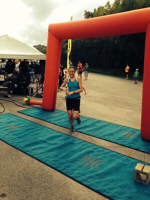 Wins Female Division of Louisville Landsharks Olympic Triathlon