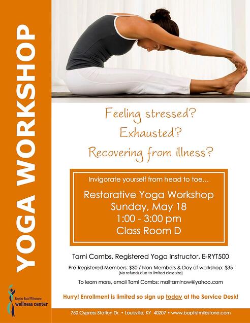 Restorative Yoga Workshop