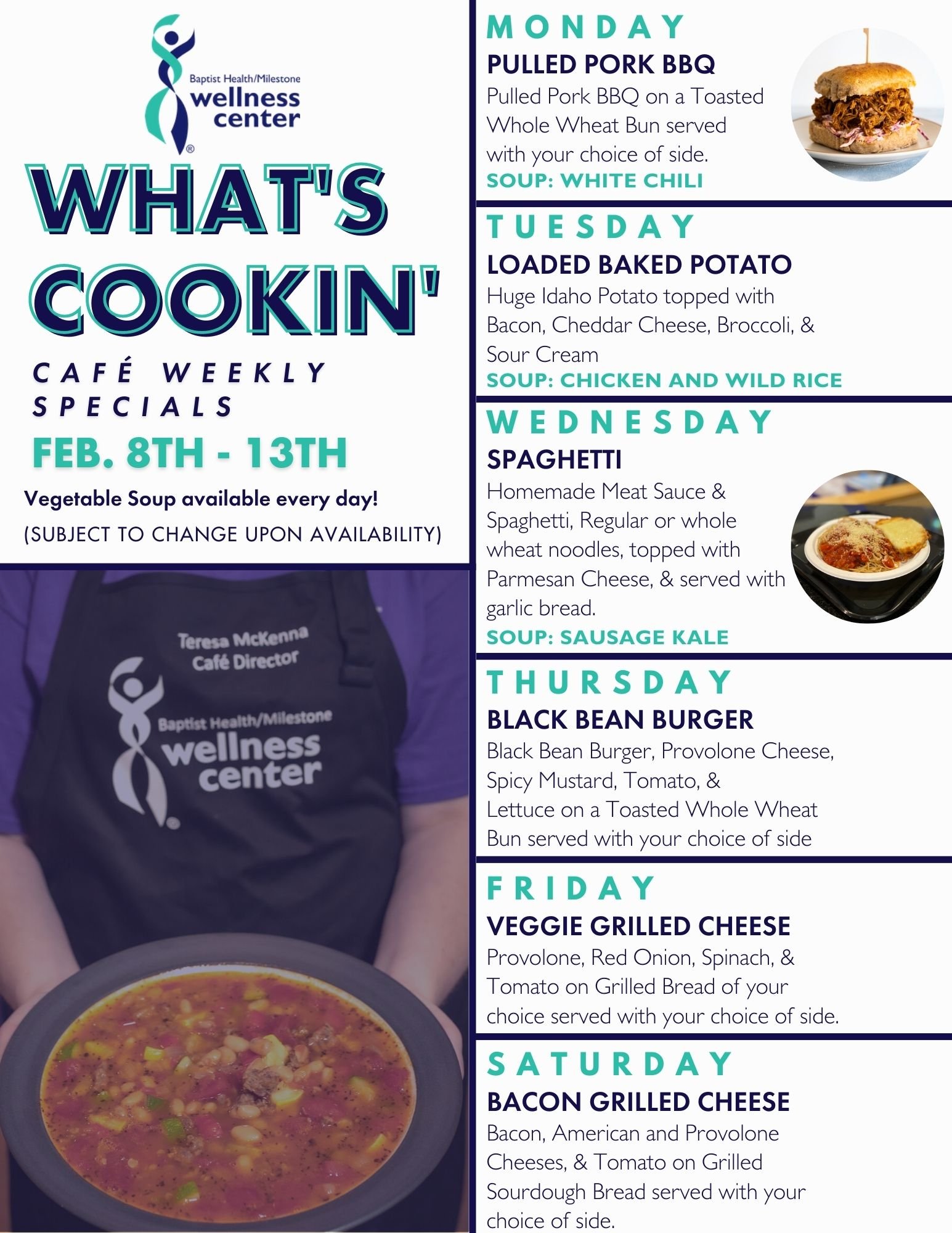 Baptist Hospital Downtown Cafeteria Menu 87