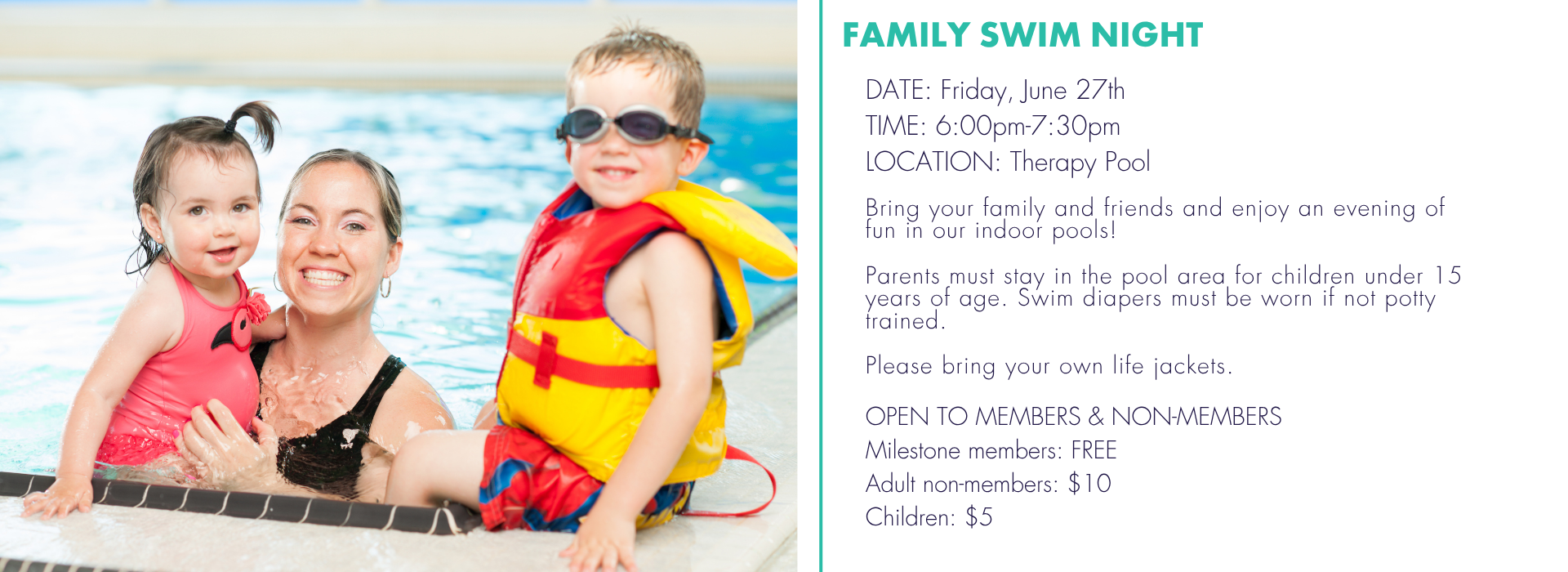 Family Swim Night June- events page