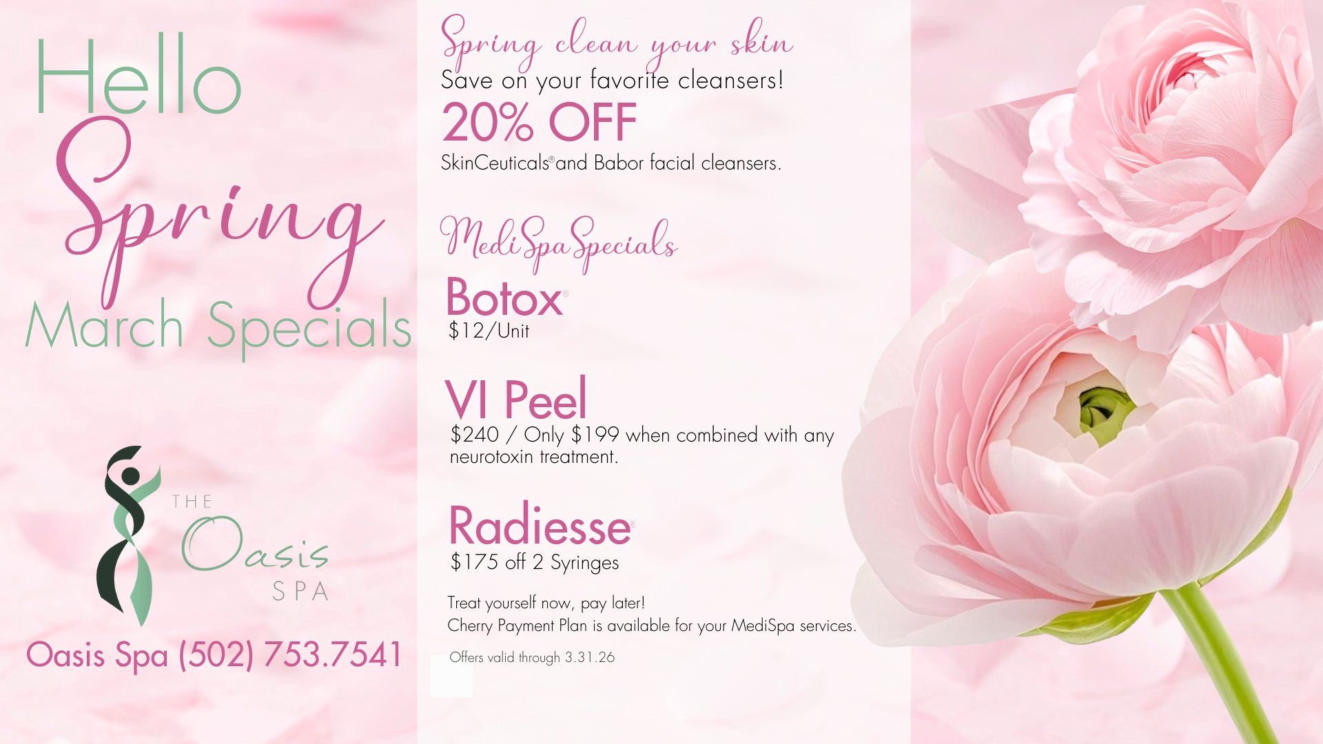 MARCH SPECIALS WEB