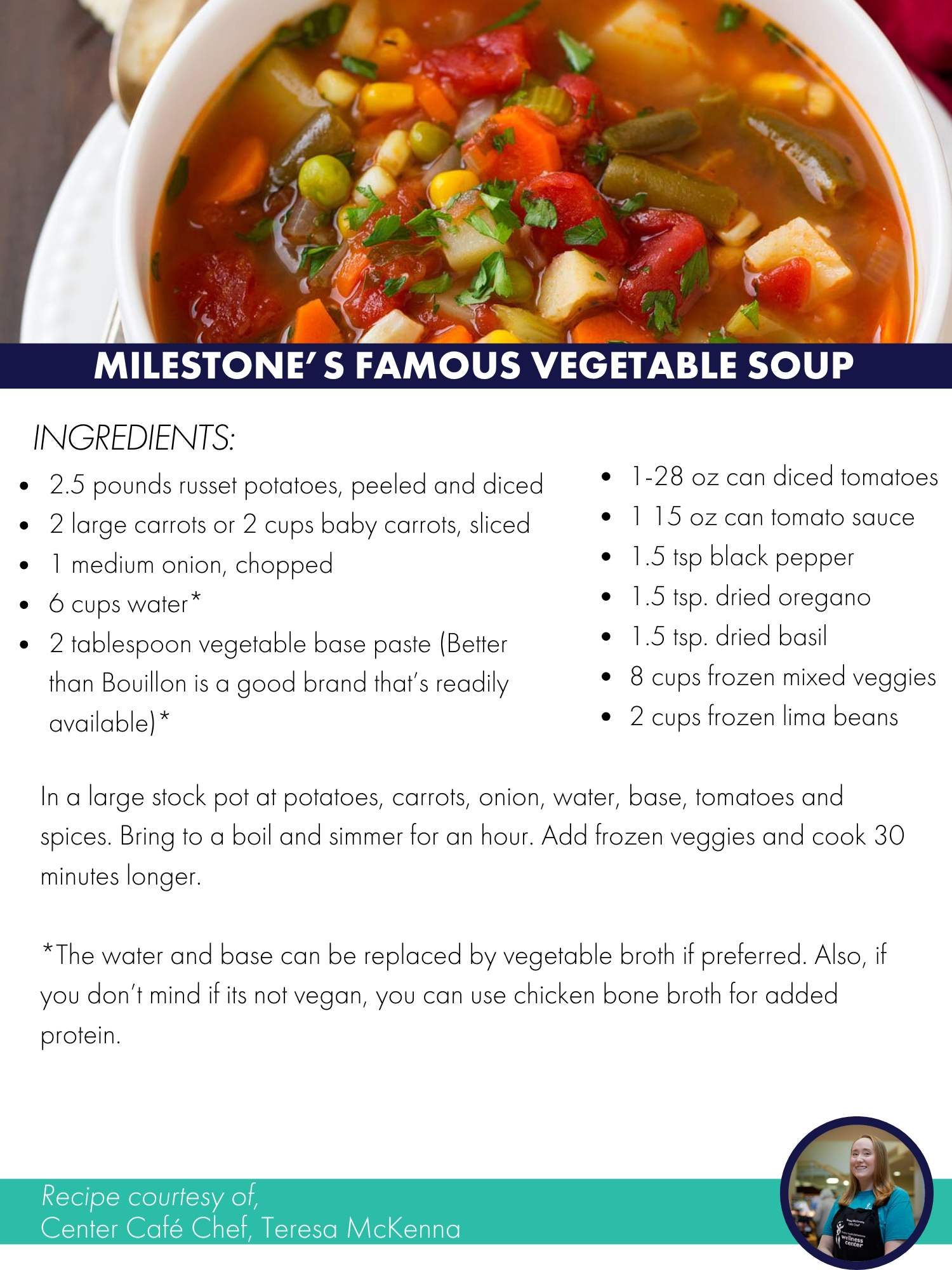 Milestone Veggie Soup