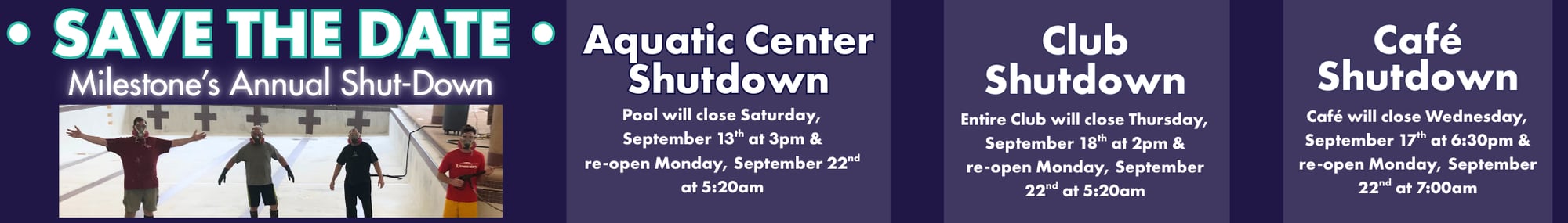 Shutdown Website Banner