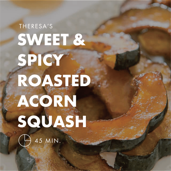 Sweet and Spicy Roasted Acorn Squash
